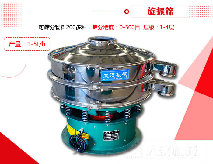 旋振篩可以特殊定制有：材質(zhì)方面包括：碳鋼，不銹鋼，全不銹鋼層級(jí)方面包括：?jiǎn)螌?，雙層，三層，四層等