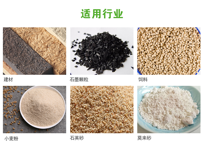 高頻振動篩主要用于化工，建材，石墨顆粒，飼料，小麥粉，石英砂，豆?jié){，果汁等各種物料的干法、濕法篩分、分級、脫水，過濾。