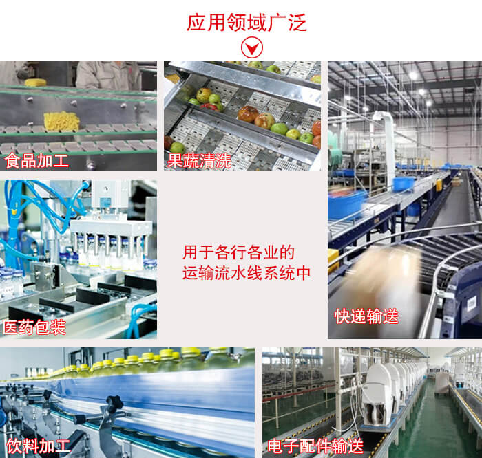 鏈板輸送機適用行業(yè)：食品加工，果蔬清洗等行業(yè)